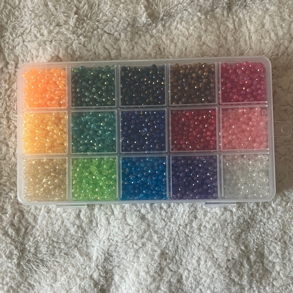 Multicolor Bead Organizer Box